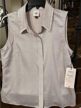 cabi #4938 Striped Top. NWT. Size Small. 98% polyester, 2% spandex. Retails $89
